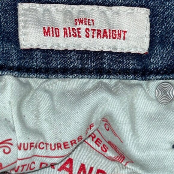 Lucky Brand Jeans Womens 10/30 Blue Denim Medium Wash Sweet N Straight Mid Rise - Picture 4 of 7